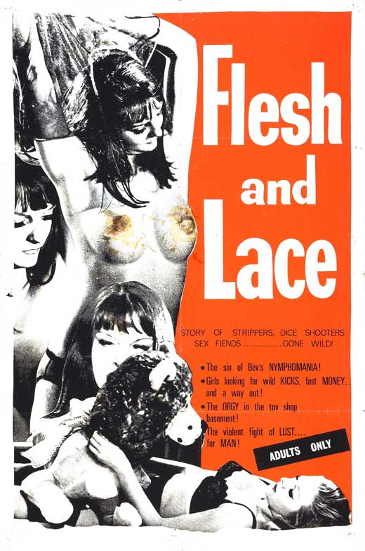 Flesh and Lace Movie Poster Print showcasing cinematic art.