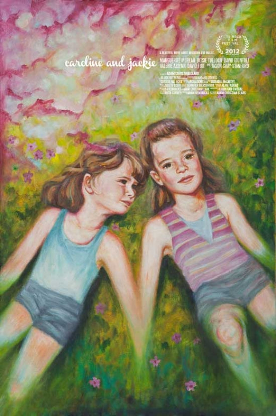 Caroline and Jackie Movie Poster Print showcasing vibrant artwork.