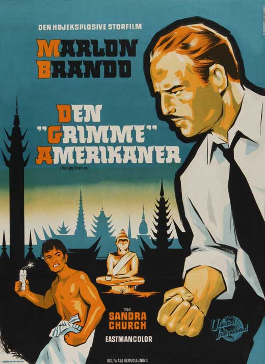 The Ugly American Movie Poster Print showcasing classic film art.
