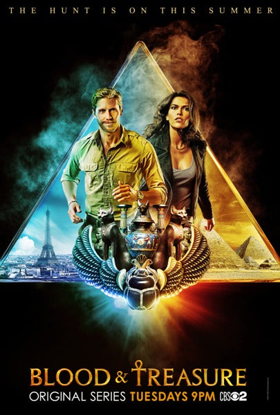 Blood and Treasure Movie Poster Print showcasing thrilling graphics.