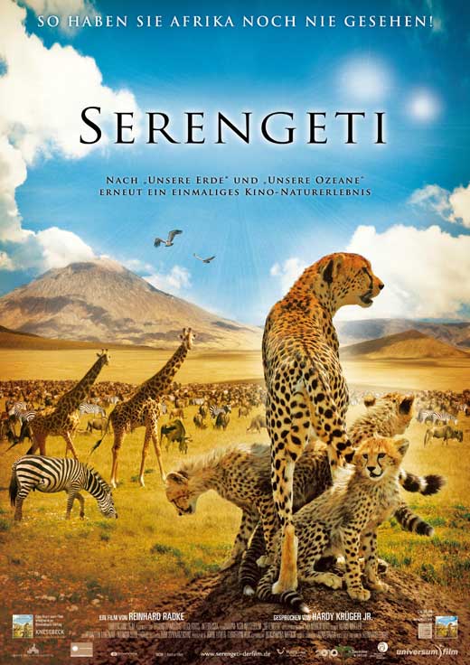 Serengeti Movie Poster Print showcasing wildlife and landscapes