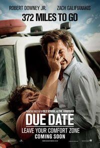 Due Date Movie Poster Print - 11x17