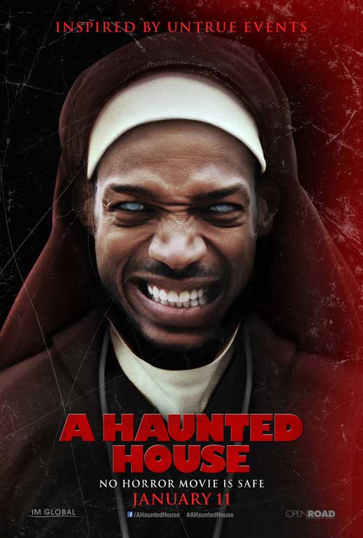 A Haunted House Movie Poster Print showcasing eerie haunted house theme.