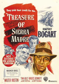 Treasure of the Sierra Madre Movie Poster Print showcasing a classic film scene.