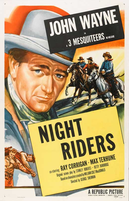 The Night Riders Movie Poster Print showcasing action and adventure.