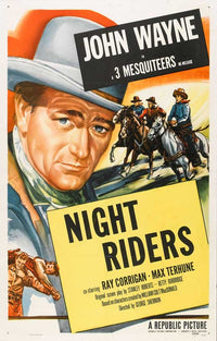 The Night Riders Movie Poster Print showcasing action and adventure.