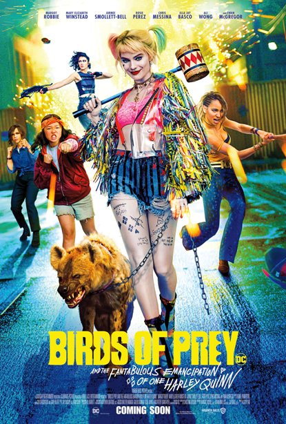 Birds of Prey Movie Poster Print featuring dynamic artwork.