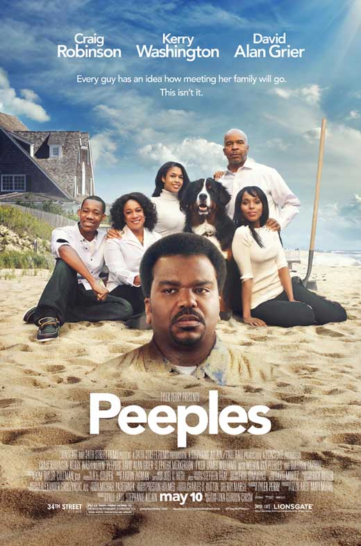 Tyler Perry Presents Peeples Movie Poster Print showcasing vibrant family dynamics.