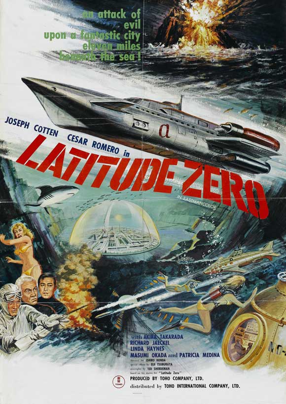 Latitude Zero Movie Poster Print showcasing vibrant imagery and adventure.
