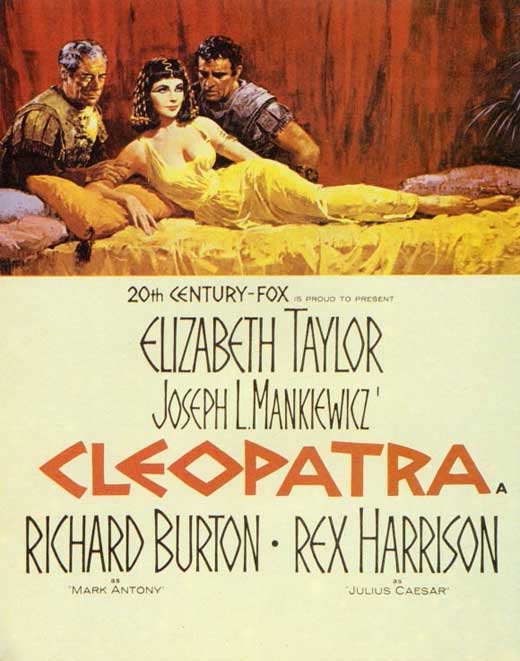 Cleopatra Movie Poster Print featuring iconic imagery from the classic film.