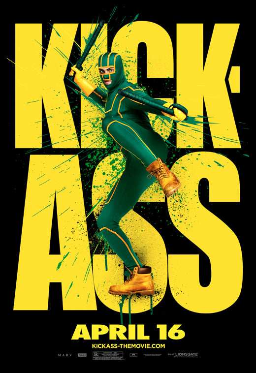 Kick-Ass Movie Poster Print showcasing action-packed artwork
