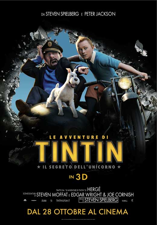 The Adventures of Tintin The Secret of the Unicorn Movie Poster