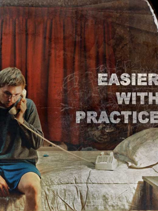 Easier with Practice movie poster print showcasing the film's captivating visuals.