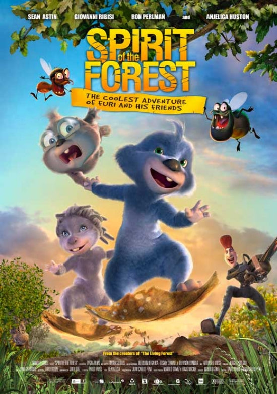 El bosque animado movie poster print featuring enchanting animation.