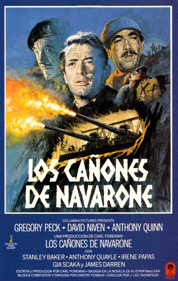 The Guns of Navarone Movie Poster Print featuring iconic film imagery.