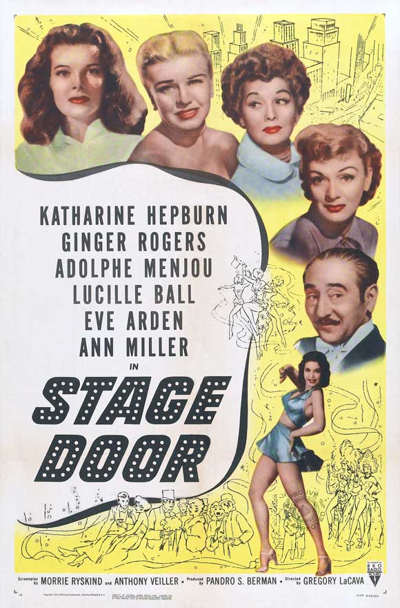 Stage Door Movie Poster Print showcasing classic film art
