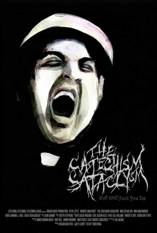 The Catechism Cataclysm Movie Poster Print featuring captivating visuals.
