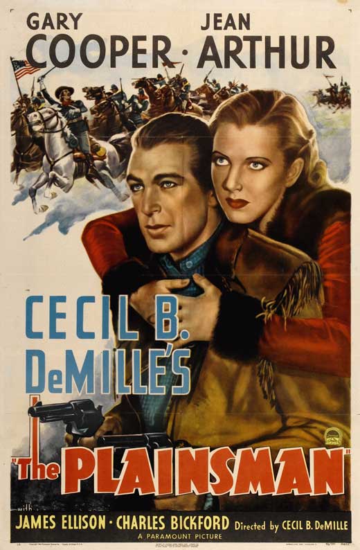 The Plainsman Movie Poster Print showcasing classic cinema art.