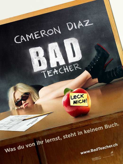 Bad Teacher Movie Poster Print featuring humorous design.