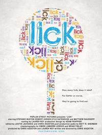 Lick Movie Poster Print showcasing vibrant film art.