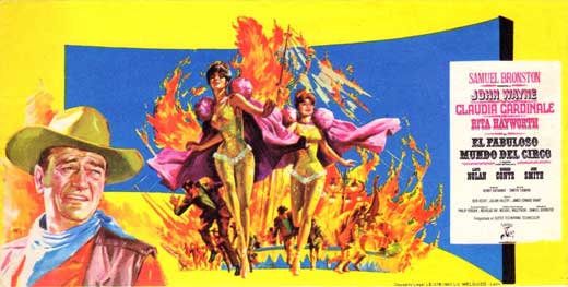 Circus World Movie Poster Print featuring vibrant circus artwork.