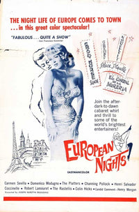 European Nights Movie Poster Print showcasing stunning cinematic art.