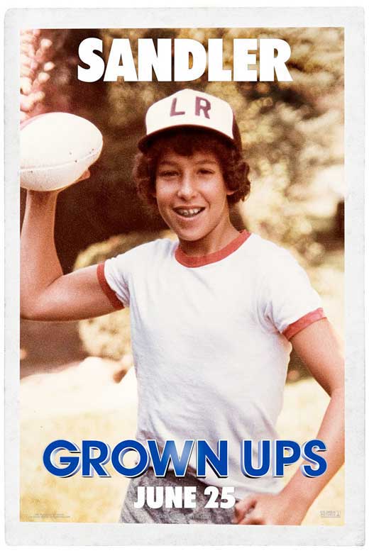 Grown Ups Movie Poster Print featuring vibrant scenes from the film.