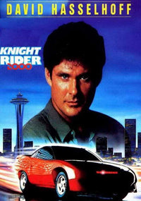 Knight Rider Movie Poster featuring KITT car from the classic 1980s TV series.