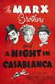 A Night in Casablanca Movie Poster Print showcasing classic cinema art.