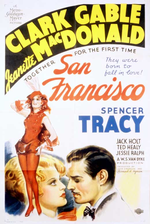 San Francisco Movie Poster Print showcasing vibrant cityscape art.