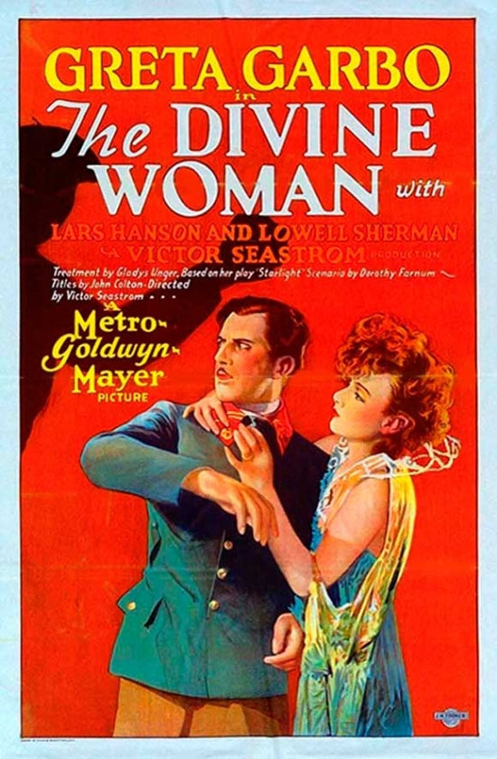 The Divine Woman Movie Poster Print showcasing classic cinema art.