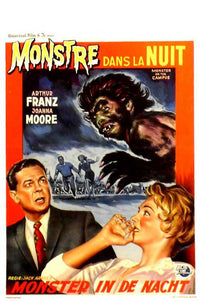 Monster on the Campus Movie Poster Print showcasing vintage horror film art.