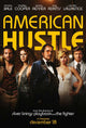 American Hustle Movie Poster Print featuring vibrant colors and stylish design.