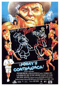 Porky's Revenge Movie Poster Print showcasing vibrant retro comedy art.