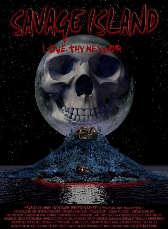 Savage Island Movie Poster Print showcasing vibrant artwork.