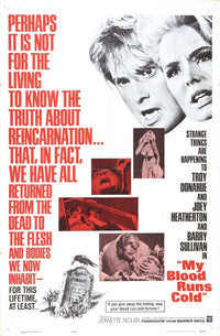 My Blood Runs Cold Movie Poster Print - Classic Horror Artwork