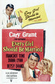 Every Girl Should Be Married Movie Poster Print showcasing classic cinematic charm.