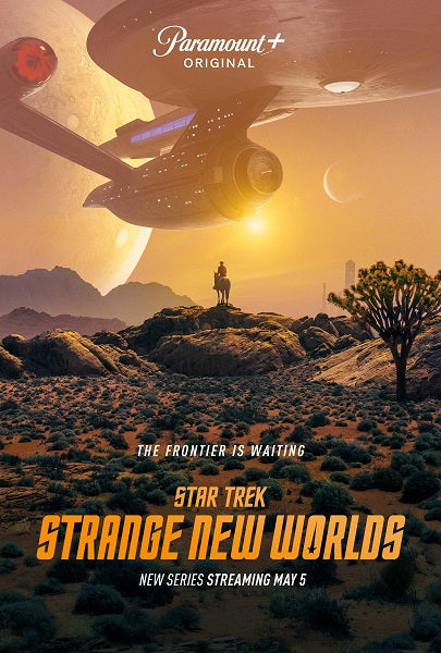 Star Trek: Strange New Worlds Movie Poster Print showcasing iconic characters and vibrant colors.