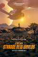 Star Trek: Strange New Worlds Movie Poster Print showcasing iconic characters and vibrant colors.