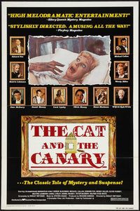 The Cat and the Canary movie poster print showcasing vintage horror artwork.