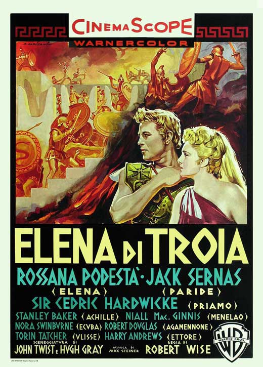 Helen of Troy Movie Poster Print showcasing classic cinematic art