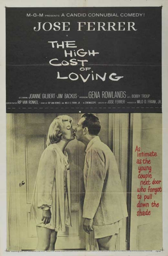 The High Cost of Loving Movie Poster Print showcasing classic cinema art.