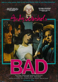 Andy Warhol's Bad Movie Poster Print showcasing vibrant pop art style.