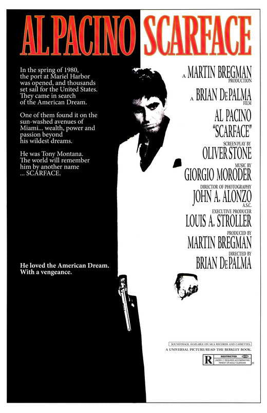 Scarface Movie Poster Print - 11x17 Size