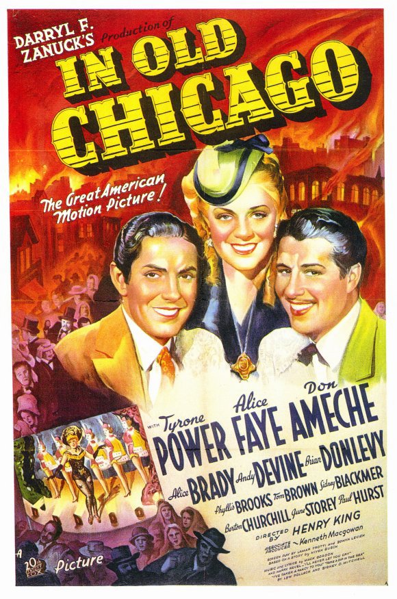 In Old Chicago Movie Poster Print showcasing vintage film art.