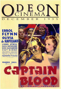 Captain Blood Movie Poster Print showcasing classic film adventure.