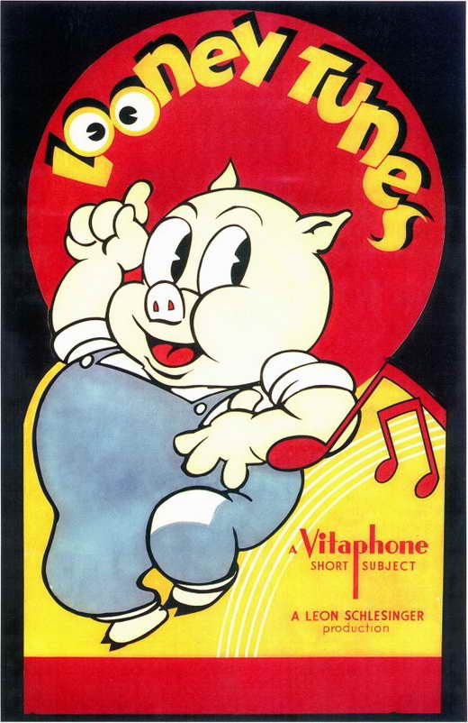 Looney Tunes Movie Poster Print featuring beloved cartoon characters.