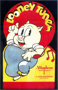 Looney Tunes Movie Poster Print featuring beloved cartoon characters.