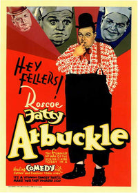 Fatty Arbuckle Movie Poster Print showcasing classic silent film humor.
