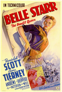 Belle Starr Movie Poster Print showcasing classic Western artwork.